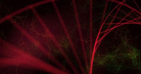 Abstract Glowing DNA Strand with Network Grid Lines - Download Free Stock Images Pikwizard.com