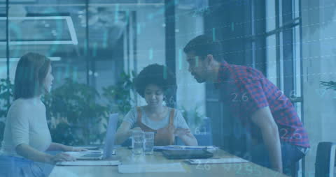 Financial Data Processing in Diverse Office Meeting