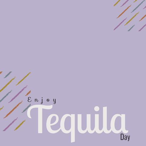 Colorful Tequila Day Card with Festive Romantic Text Design - Download Free Stock Templates Pikwizard.com