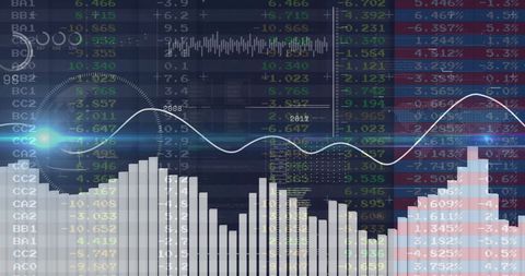 Digital Data Analysis with Stock Market Visualization - Download Free Stock Images Pikwizard.com