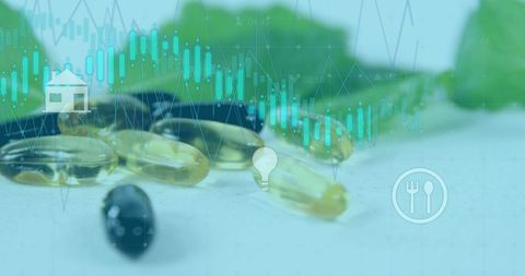 Digital Financial Interface Analyzing Health Supplements