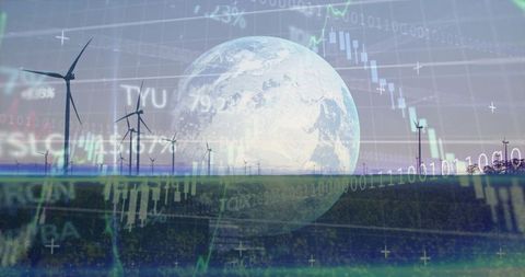 Renewable Energy and Technology Symbolizing Global Sustainability