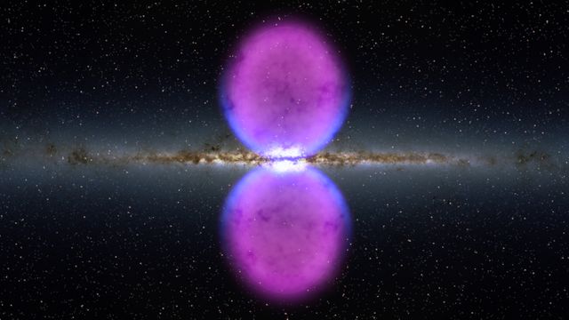 Gamma-Ray Bubbles Extending from the Milky Way's Center - Download Free Stock Photos Pikwizard.com