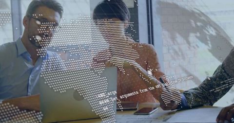 Global Business Professionals Collaborating on Strategic Solutions