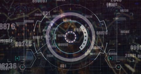 Futuristic Data Interface Displaying Real-Time Analytics - Download Free Stock Images Pikwizard.com