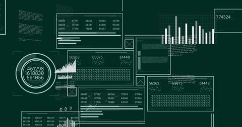 Digital data analytics interface concept
