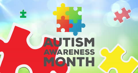 Puzzle Pieces Representing Autism Awareness Month