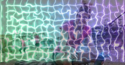 Woman Cooling Down Outdoors in Workout Gear