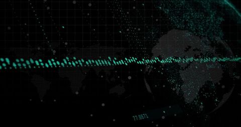 Global Data Visualization Concept on Digital Map - Download Free Stock Images Pikwizard.com