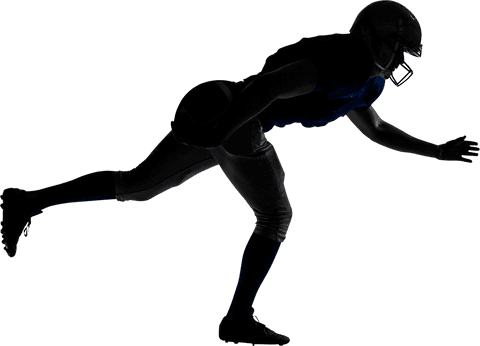 Transparent Silhouette of Jumping American Football Player - Download Free Stock Videos Pikwizard.com