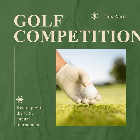 Caucasian golfer prepares for annual u.s. Golf tournament