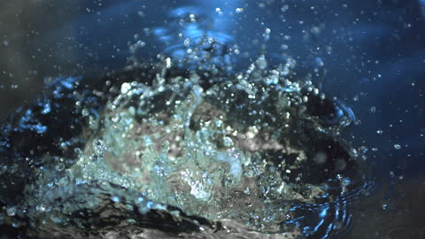 Asparagus Splashing into Water with Energy and Refreshment