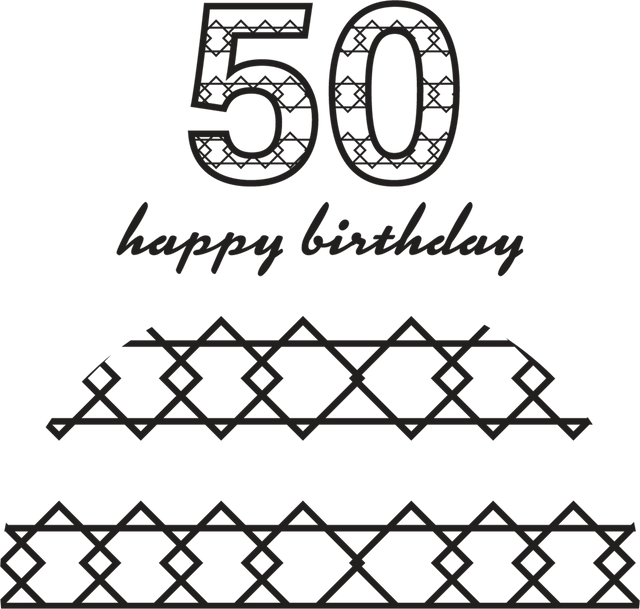 Transparent 50 Happy Birthday Pattern with Text Illustration PNG - Download Free Stock Videos Pikwizard.com