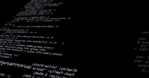 White Code Lines on Black Screen Symbolizing Programming - Download Free Stock Images Pikwizard.com