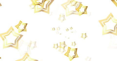 Gold Stars Falling on White Background Holiday Concept - Download Free Stock Images Pikwizard.com
