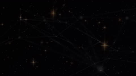 Rotating Cosmic Background with Glowing Stars