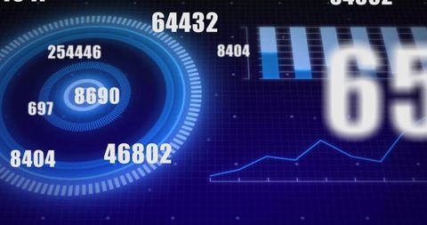 data analytics dashboard with digital infographics - Download Free Stock Images Pikwizard.com
