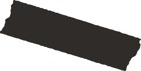 Dark torn tape strip with transparent background