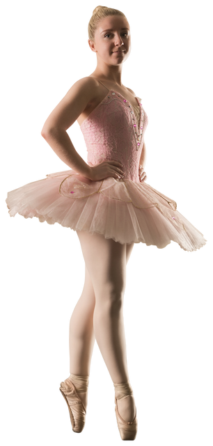 Caucasian Female Ballet Dancer Standing En Pointe on Transparent Background - Download Free Stock Videos Pikwizard.com