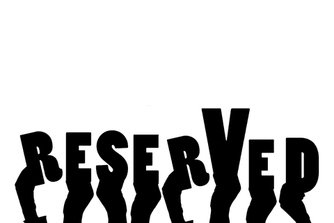 Hands holding reserved sign transparent illustration vector