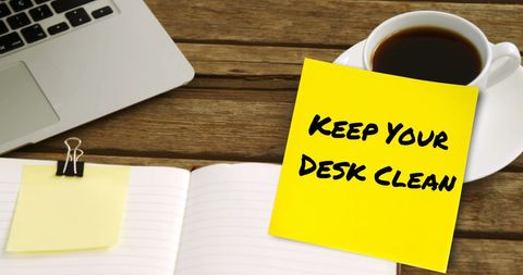 Inspirational Workspace Reminder Note on Desk - Download Free Stock Images Pikwizard.com