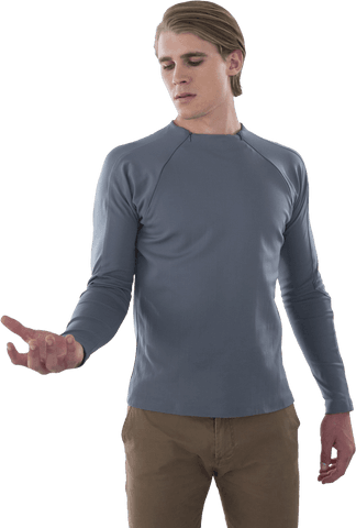 Young Man in Gray Shirt Touching Virtual Object on Transparent Background - Download Free Stock Videos Pikwizard.com