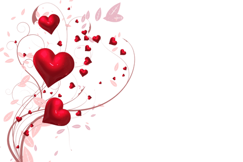 romantic floral heart swirls on transparent background - Download Free Stock Videos Pikwizard.com