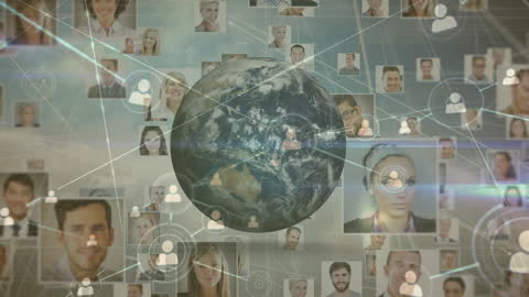 Global Business Networking and Connectivity Concept