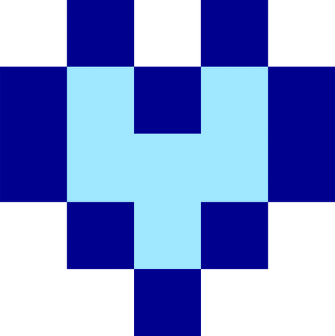 Abstract Pixel Art with Central Light Blue T Shape on Transparent Background - Download Free Stock Videos Pikwizard.com