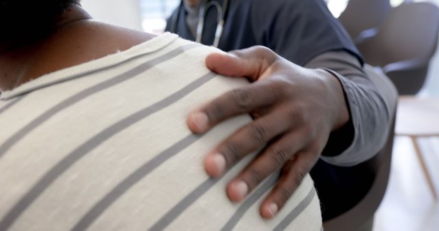 Doctor Providing Emotional Support to Patient in Clinic - Download Free Stock Images Pikwizard.com