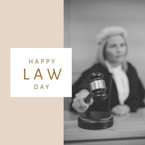 celebration of law day with female judge and gavel - Download Free Stock Templates Pikwizard.com