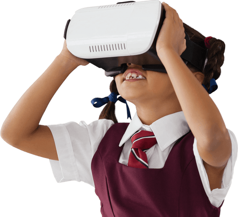 student exploring virtual reality in classroom setting transparent - Download Free Stock Videos Pikwizard.com