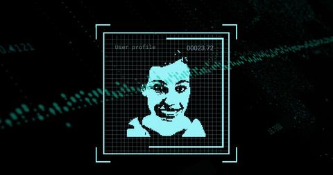Digital User Profile with Data and Financial Graphics - Download Free Stock Images Pikwizard.com