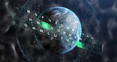 Global Finance Technology Over Digital Earth with Data Flow - Download Free Stock Images Pikwizard.com