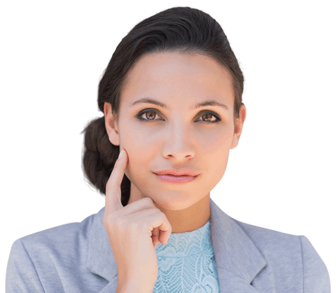 Professional Businesswoman Pondering on Transparent Background - Download Free Stock Videos Pikwizard.com