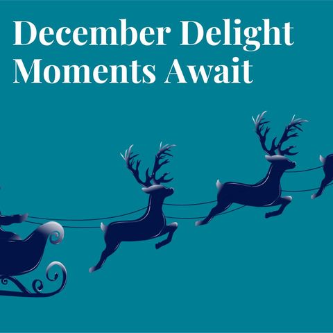 december magic with santa and reindeer illustration - Download Free Stock Templates Pikwizard.com