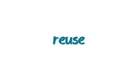 blue reuse text isolated on transparent background - Download Free Stock Videos Pikwizard.com