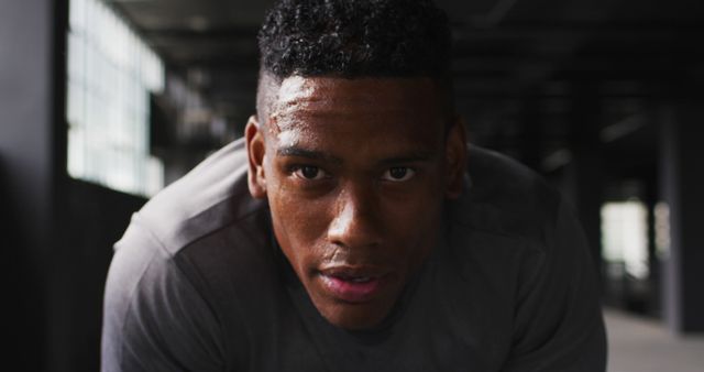 Fit African American Man Working Out in Urban Gym Setting - Download Free Stock Images Pikwizard.com