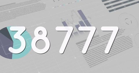 Dynamic Digital Dashboard Displaying Statistical Data with Numbers - Download Free Stock Images Pikwizard.com