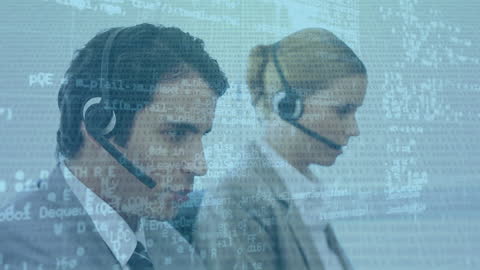 Data Processing with Customer Service Representatives in Office