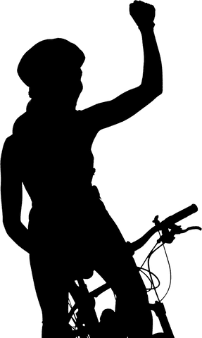 transparent silhouette of woman cycling on bicycle - Download Free Stock Videos Pikwizard.com