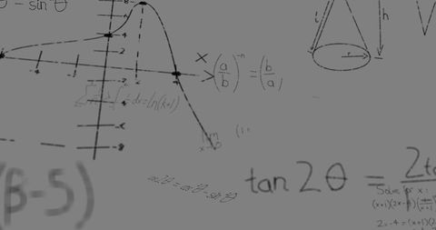 Mathematical Formulas and Graphs on Grey Background - Download Free Stock Images Pikwizard.com