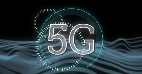5g technology concept with futuristic digital design - Download Free Stock Images Pikwizard.com