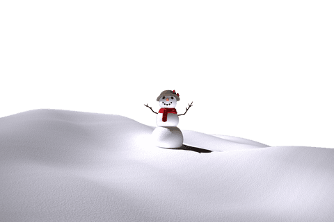 festive christmas snowman on transparent background with snowy mound - Download Free Stock Videos Pikwizard.com
