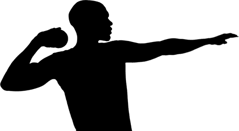 male athlete throwing shot put silhouette transparent - Download Free Stock Videos Pikwizard.com