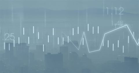 financial data overlay on cityscape digital concept - Download Free Stock Images Pikwizard.com