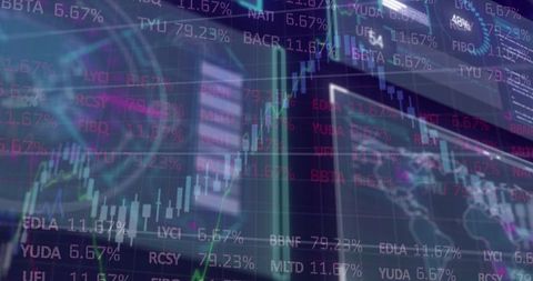 Dynamic Stock Market Financial Interface with Data Analysis Elements - Download Free Stock Images Pikwizard.com