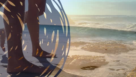 Dreamy Beach Animation with Sunlit Waves