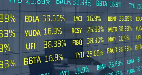 Financial Data Display Digital Stock Market Interface Modern Office - Download Free Stock Images Pikwizard.com