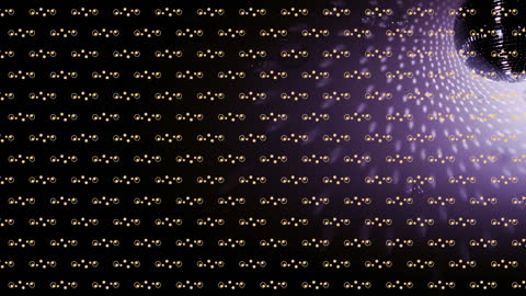 Abstract Animation of Falling Balloons with Disco Light